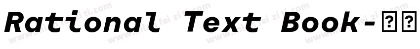 Rational Text Book字体转换